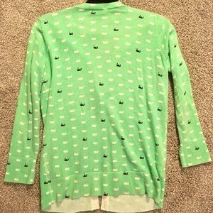 Merona Cardigan Preppy Whale Print Medium